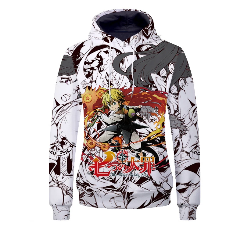 The Seven Deadly Sins Cosplay Hoodie Pullover Hoody 3D Print Meliodas Elizabeth Liones Tops Coat
The Seven Deadly Sins Cosplay Hoodie Pullover Hoody 3D Print Meliodas Elizabeth Liones Tops Coat