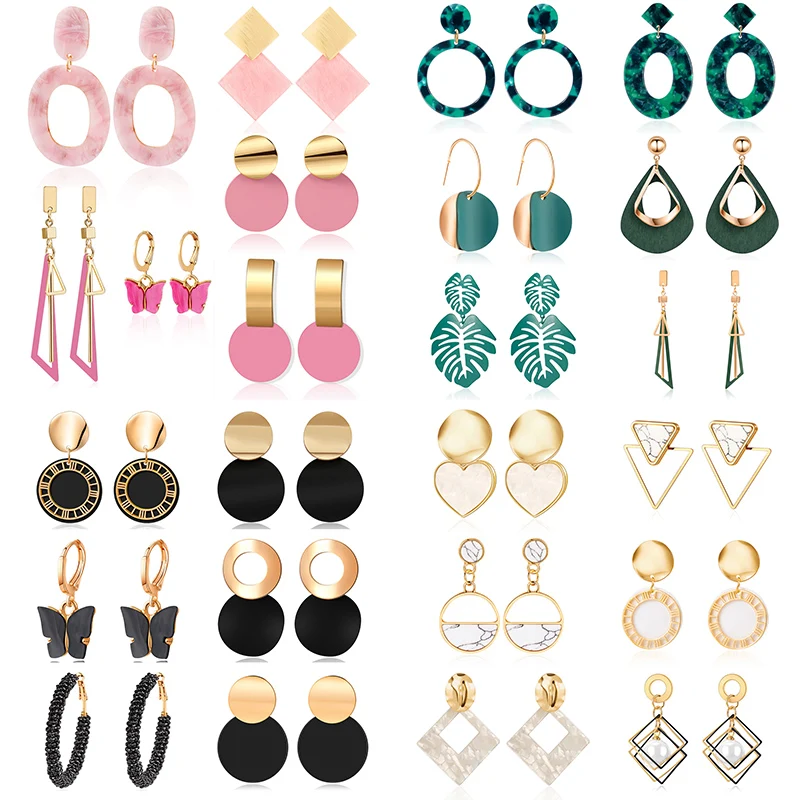 VCORM 6 Pcs/Set Fashion 2021 Hot Sell New Design Women Earrings Set Acrylic Gold Earrings For Best Friend Jewelry Gift Wholesale
VCORM 6 Pcs/Set Fashion 2021 Hot Sell New Design Women Earrings Set Acrylic Gold Earrings For Best Friend Jewelry Gift Wholesale