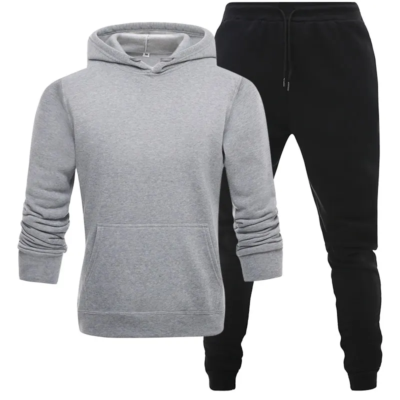 Fashion Pure color Men Sets Tracksuit Autumn New Men's Hoodies + Sweatpants Two Piece Suit Hooded Casual Sets Male Clothes
Fashion Pure color Men Sets Tracksuit Autumn New Men's Hoodies + Sweatpants Two Piece Suit Hooded Casual Sets Male Clothes