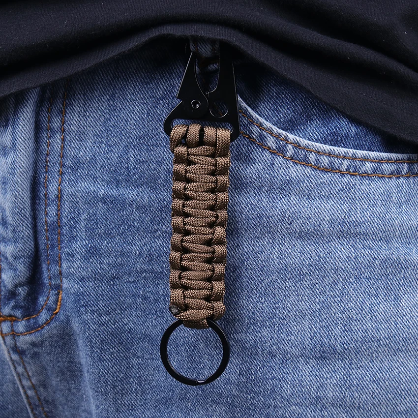 outdoorOutdoor Umbrella Rope Corkscrew Car Keychain Climb Keychain Tactical Survival Tool Carabiner Hook Cord Backpack Buckle
outdoorOutdoor Umbrella Rope Corkscrew Car Keychain Climb Keychain Tactical Survival Tool Carabiner Hook Cord Backpack Buckle