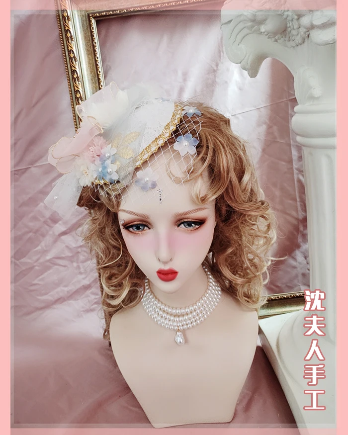lolita French style flower wedding flat hat flower pill tea party gorgeous flower lace retro mesh elegant fairy top hat Headwear
lolita French style flower wedding flat hat flower pill tea party gorgeous flower lace retro mesh elegant fairy top hat Headwear
