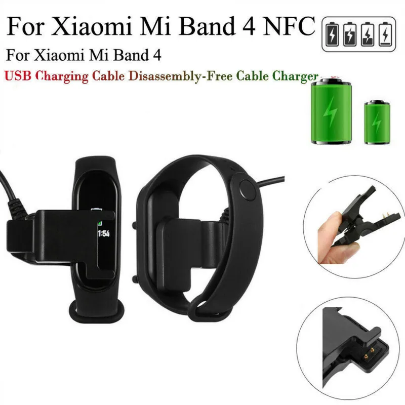 New Charger Disassembly-free Adapter Fast Charging Cable For MiBand 4 M4 NFC Cable Charge USB Charger Cable For Xiaomi Mi Band 4
New Charger Disassembly-free Adapter Fast Charging Cable For MiBand 4 M4 NFC Cable Charge USB Charger Cable For Xiaomi Mi Band 4