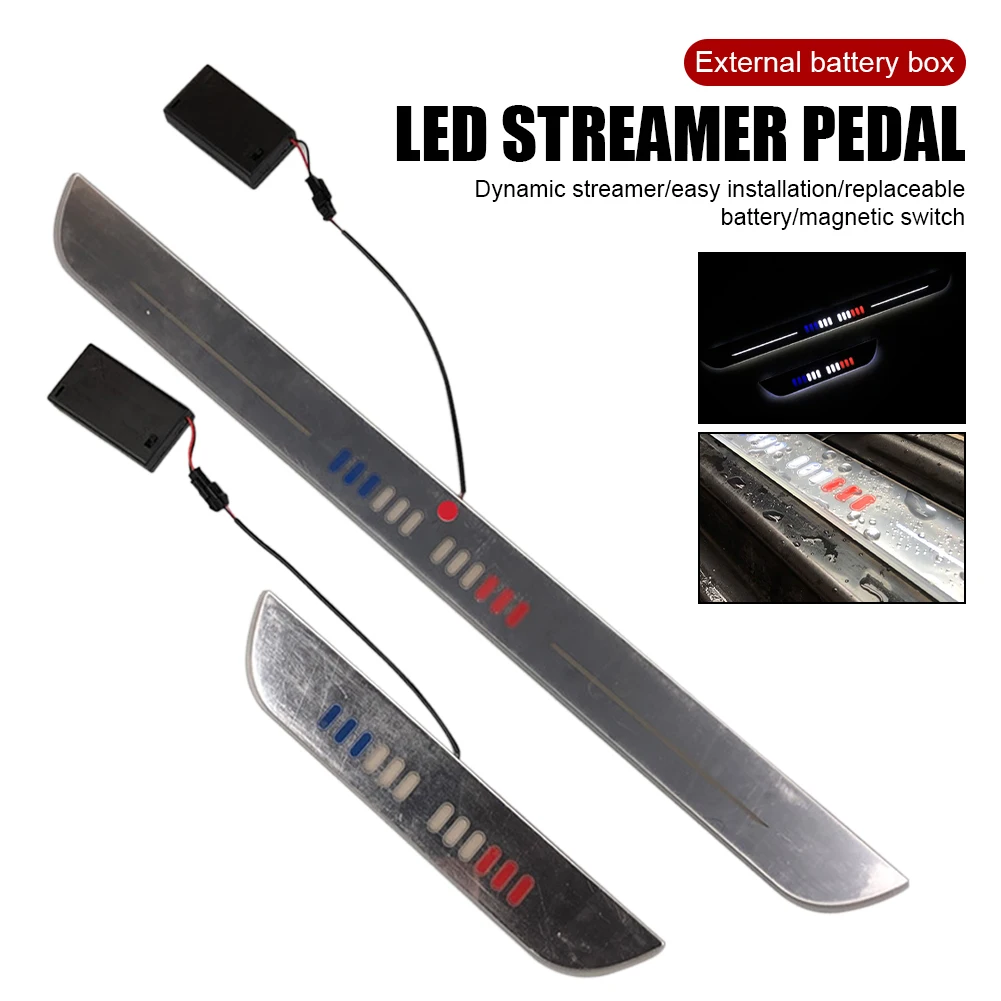 Universal LED Car Door Sill Scuff Plate Welcome Light Strip Courtesy Lamp Battery Operated Auto Off Car Interior Atmosphere Lamp
Universal LED Car Door Sill Scuff Plate Welcome Light Strip Courtesy Lamp Battery Operated Auto Off Car Interior Atmosphere Lamp