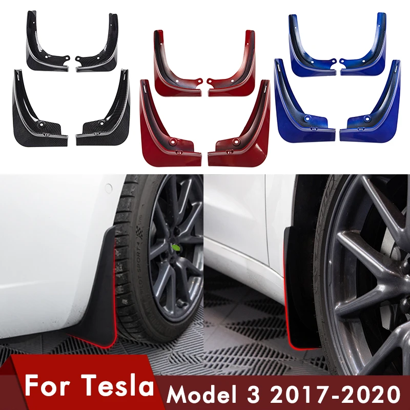 Model3 Carbon Fiber For Tesla Model 3 Mud Flaps Guard Fender Front Rear Wheel Mudguard For Tesla Three Accessories ABS
Model3 Carbon Fiber For Tesla Model 3 Mud Flaps Guard Fender Front Rear Wheel Mudguard For Tesla Three Accessories ABS