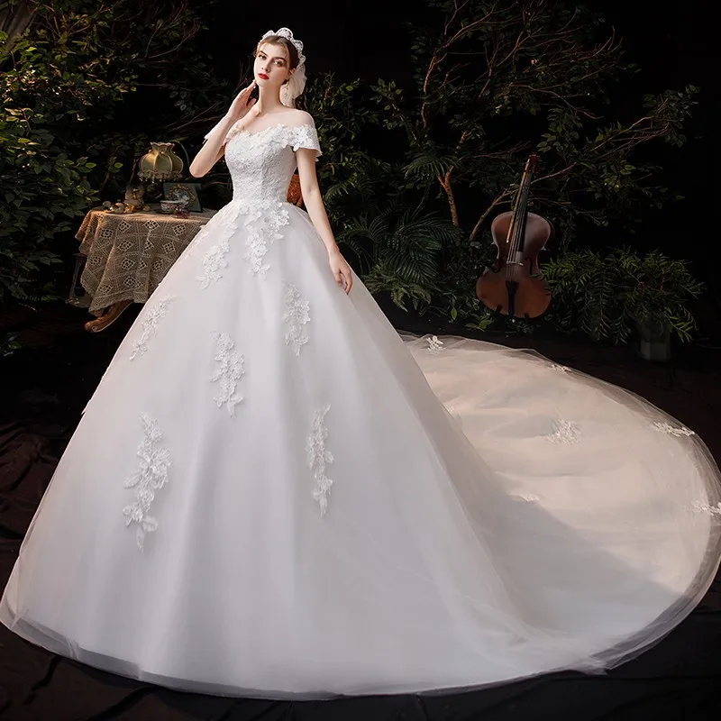 Свадебное платье 2021 Новый Vestido De Noiva Robe De Mariage короткий рукав роскошное кольцо в 1 м со шлейфом, кружевное бальное платье в стиле «принцесс» ра...
Свадебное платье 2021 Новый Vestido De Noiva Robe De Mariage короткий рукав роскошное кольцо в 1 м со шлейфом, кружевное бальное платье в стиле «принцесс» ра...