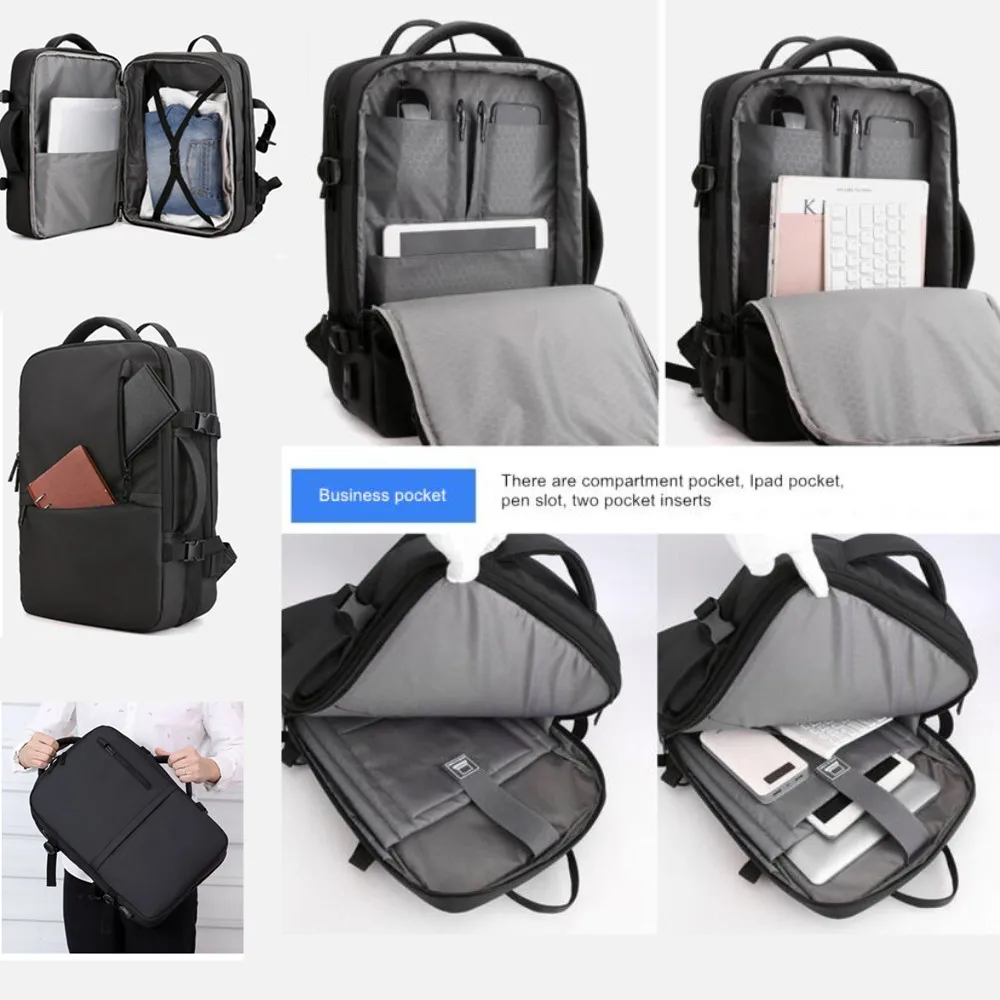 CELINV KOILM Men Backpack Fit 17 inch Laptop USB Recharging Multi-layer Space Business Travel Male Bag Anti-thief Mochila New
CELINV KOILM Men Backpack Fit 17 inch Laptop USB Recharging Multi-layer Space Business Travel Male Bag Anti-thief Mochila New