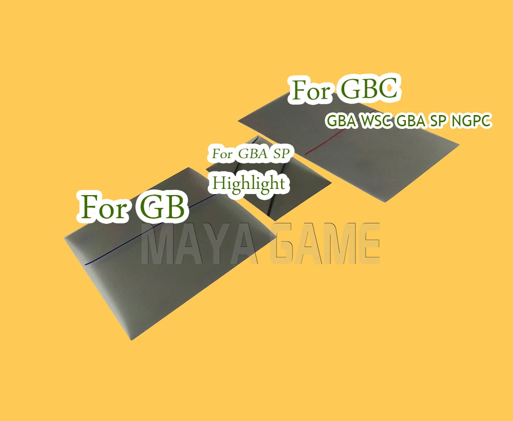 3 шт. игровой экран поляризатор Для GB GBA SP хайлайтер GBC WSC NGPC с подсветкой