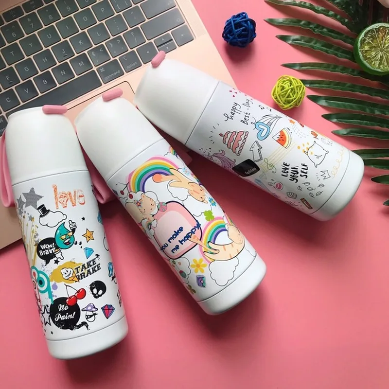350ML Cute 304 Stainless Steel thermos Bottle Mug Vacuum Flasks Thermal Bottle For Hot Water Insulated Tumbler For Women coffee
350ML Cute 304 Stainless Steel thermos Bottle Mug Vacuum Flasks Thermal Bottle For Hot Water Insulated Tumbler For Women coffee
