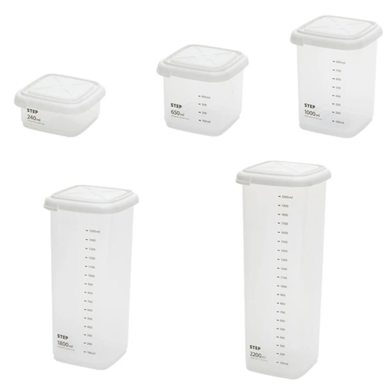 5 Different Capacity Plastic Sealed Cans Kitchen Storage Box Transparent Food Canister Keep Fresh New Clear Container Pantry
5 Different Capacity Plastic Sealed Cans Kitchen Storage Box Transparent Food Canister Keep Fresh New Clear Container Pantry