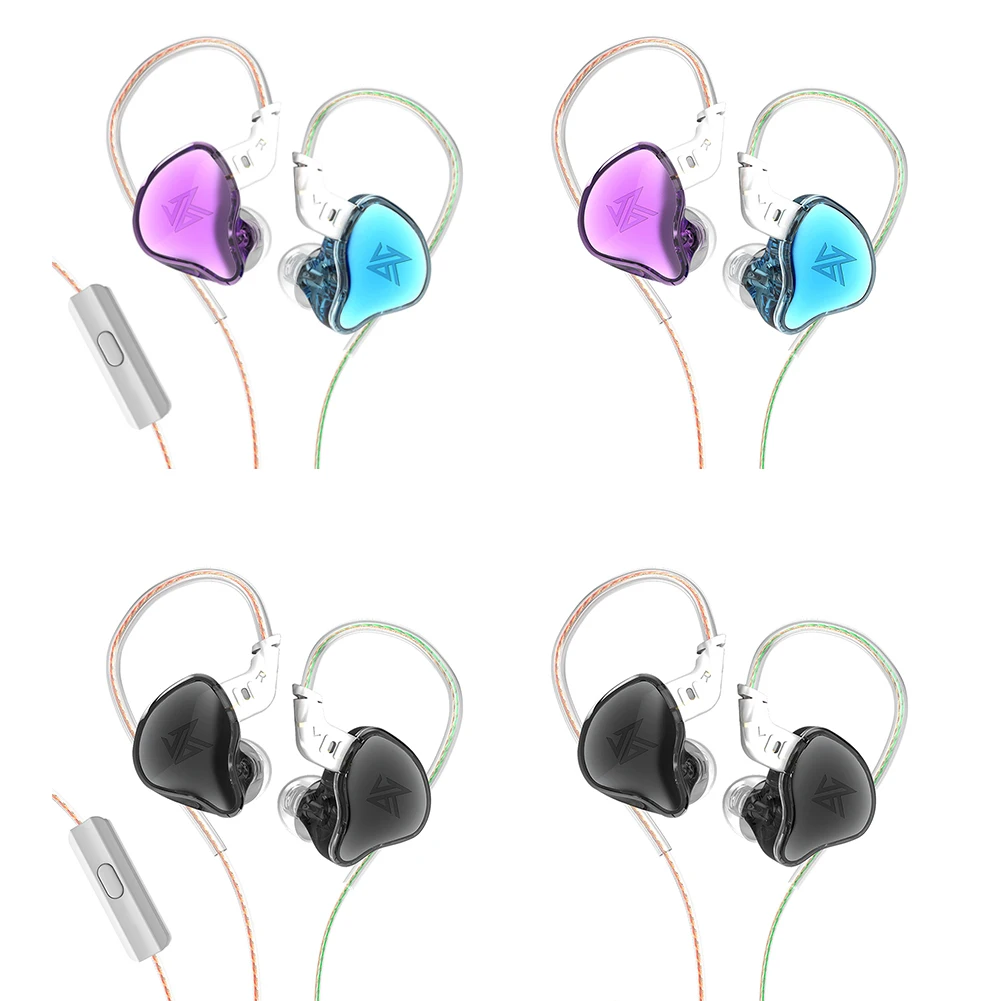 KZ EDC HIFI проводная гарнитура басовые наушники-вкладыши наушники с микрофоном