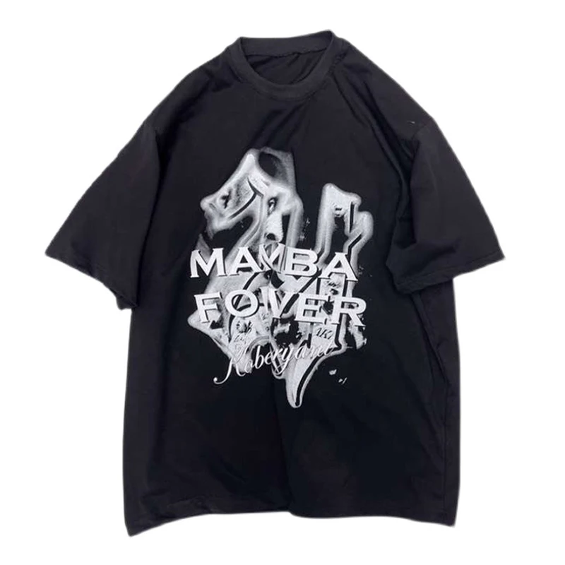 Gothic Harajuku Hip Hop T-Shirt American Letter Print Goth Punk Oversized Tops Tees Summer Casual Loose Streetwear Black TShirts
Gothic Harajuku Hip Hop T-Shirt American Letter Print Goth Punk Oversized Tops Tees Summer Casual Loose Streetwear Black TShirts