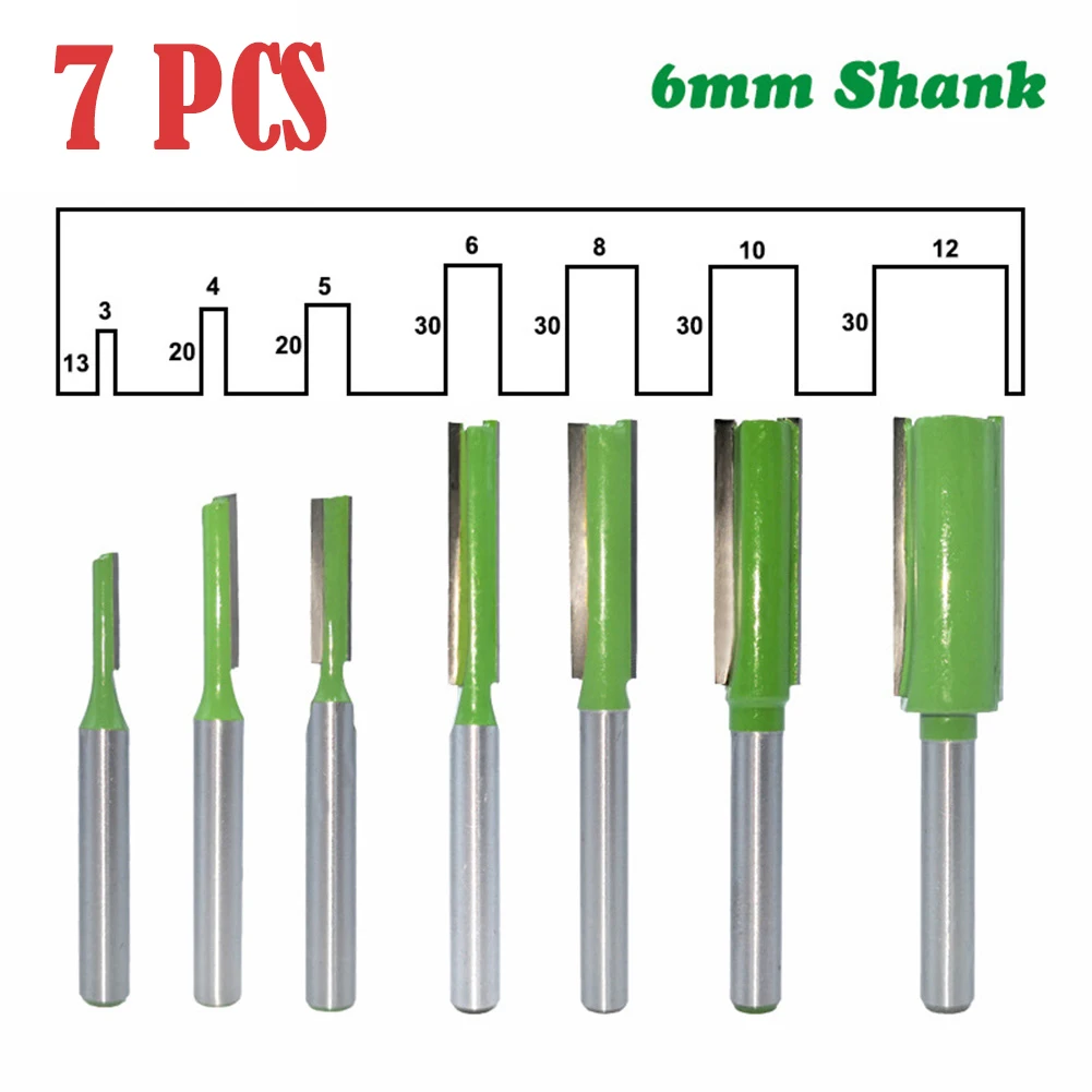Trimming Router Bit Set 1/4" Shank Carpentry Flush Trim Bit Carving Router Bit Cutter Tool for Wood 7Pcs
Trimming Router Bit Set 1/4" Shank Carpentry Flush Trim Bit Carving Router Bit Cutter Tool for Wood 7Pcs