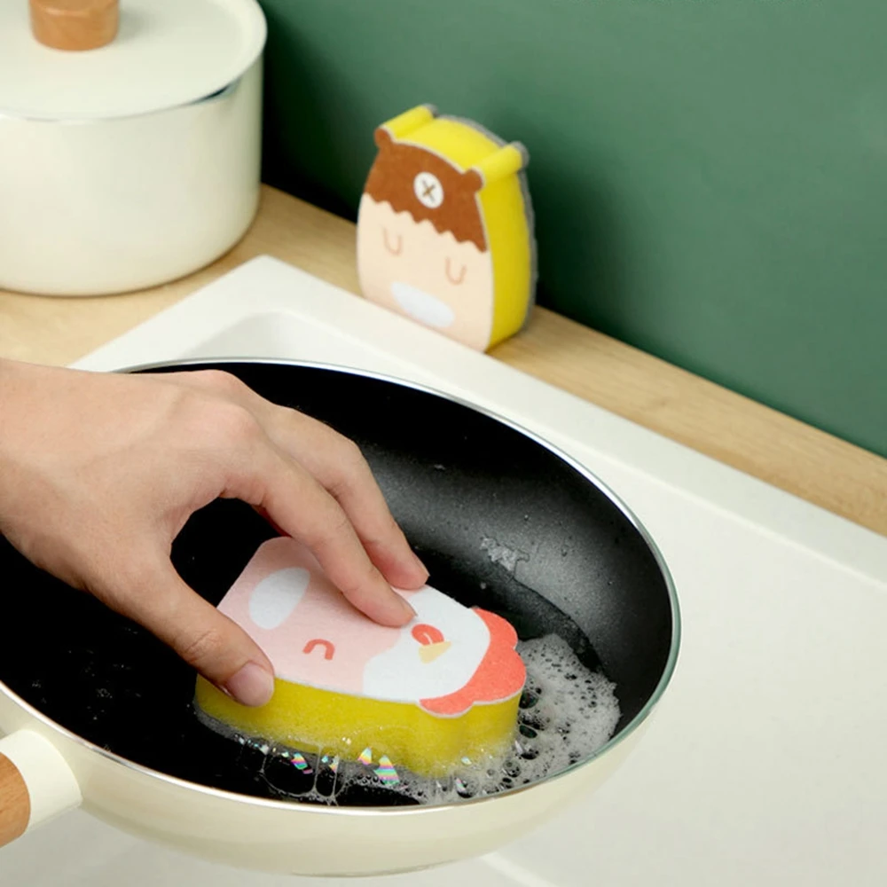 Мультфильм двухсторонняя очистки губки высокоэффективной чистки домочадца губки Кухня принадлежности Посуда губка
Мультфильм двухсторонняя очистки губки высокоэффективной чистки домочадца губки Кухня принадлежности Посуда губка