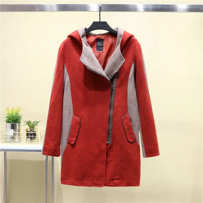 Зимняя Смешанная шерстяная женская утепленная толстовка средней длины с клипсой, женское повседневное теплое Женское пальто
Зимняя Смешанная шерстяная женская утепленная толстовка средней длины с клипсой, женское повседневное теплое Женское пальто