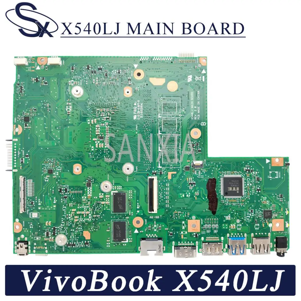 KKLKJ X540LJ Laptop Motherboard For ASUS VivoBook F540LJ F540LA A540LJ A540L Original Mainboard 4GB-RAM I5-5200U GT920M
KKLKJ X540LJ Laptop Motherboard For ASUS VivoBook F540LJ F540LA A540LJ A540L Original Mainboard 4GB-RAM I5-5200U GT920M