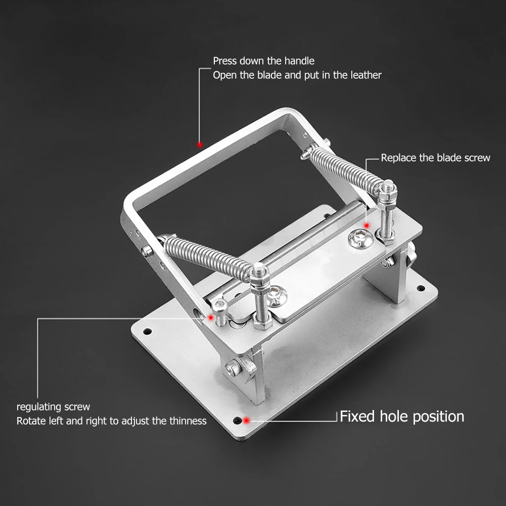 Stainless Steel Craft Leather Splitter Machine DIY Manual Cutting Peeler Rolling Bearing Tools Vegetable Tanned Thinning Machine
Stainless Steel Craft Leather Splitter Machine DIY Manual Cutting Peeler Rolling Bearing Tools Vegetable Tanned Thinning Machine