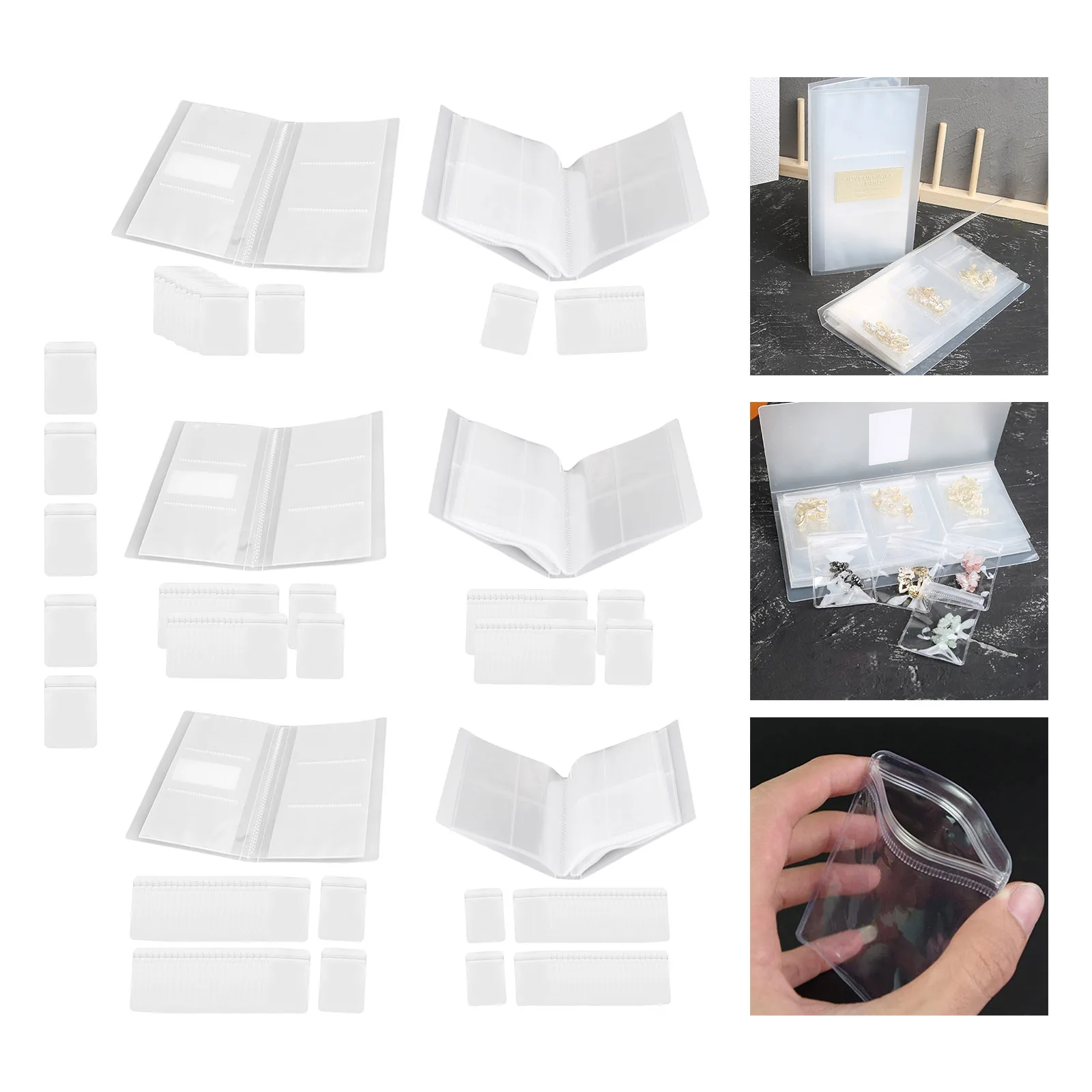Transparent Portable Jewelry Storage Book Organizer Thicken Jewelry Zip-Lock Bag Large Capacity Display for Necklaces
Transparent Portable Jewelry Storage Book Organizer Thicken Jewelry Zip-Lock Bag Large Capacity Display for Necklaces