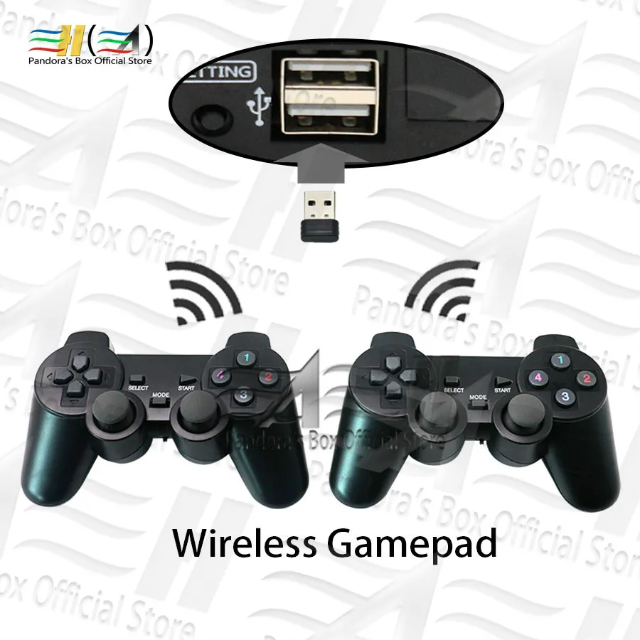 

Usb wireless gamepad Wired joypad 2 player gamepads plug and play For Pandora box DX arcade and family version Of 3P 4P games