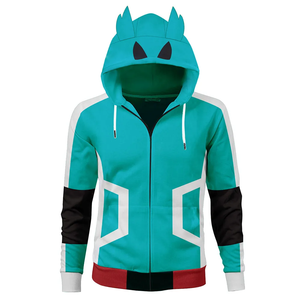 Толстовка для косплея Boku no My Hero моя геройская Академия Midoriya Izuku, куртка на молнии, толстовка с капюшоном, пальто для мужчин и женщин
Толстовка для косплея Boku no My Hero моя геройская Академия Midoriya Izuku, куртка на молнии, толстовка с капюшоном, пальто для мужчин и женщин