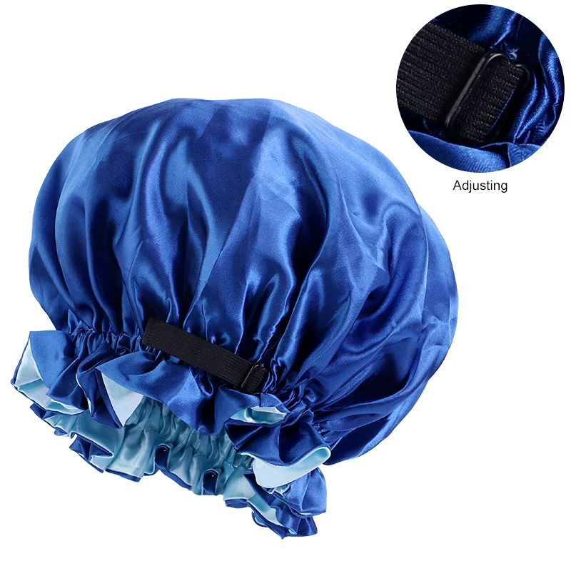 Women 36cm Silky Satin Bonnet Hair Cap For Sleeping Double Layer Night Invisible Flat Adjusting Button Head Cover Headwear Hat
Women 36cm Silky Satin Bonnet Hair Cap For Sleeping Double Layer Night Invisible Flat Adjusting Button Head Cover Headwear Hat