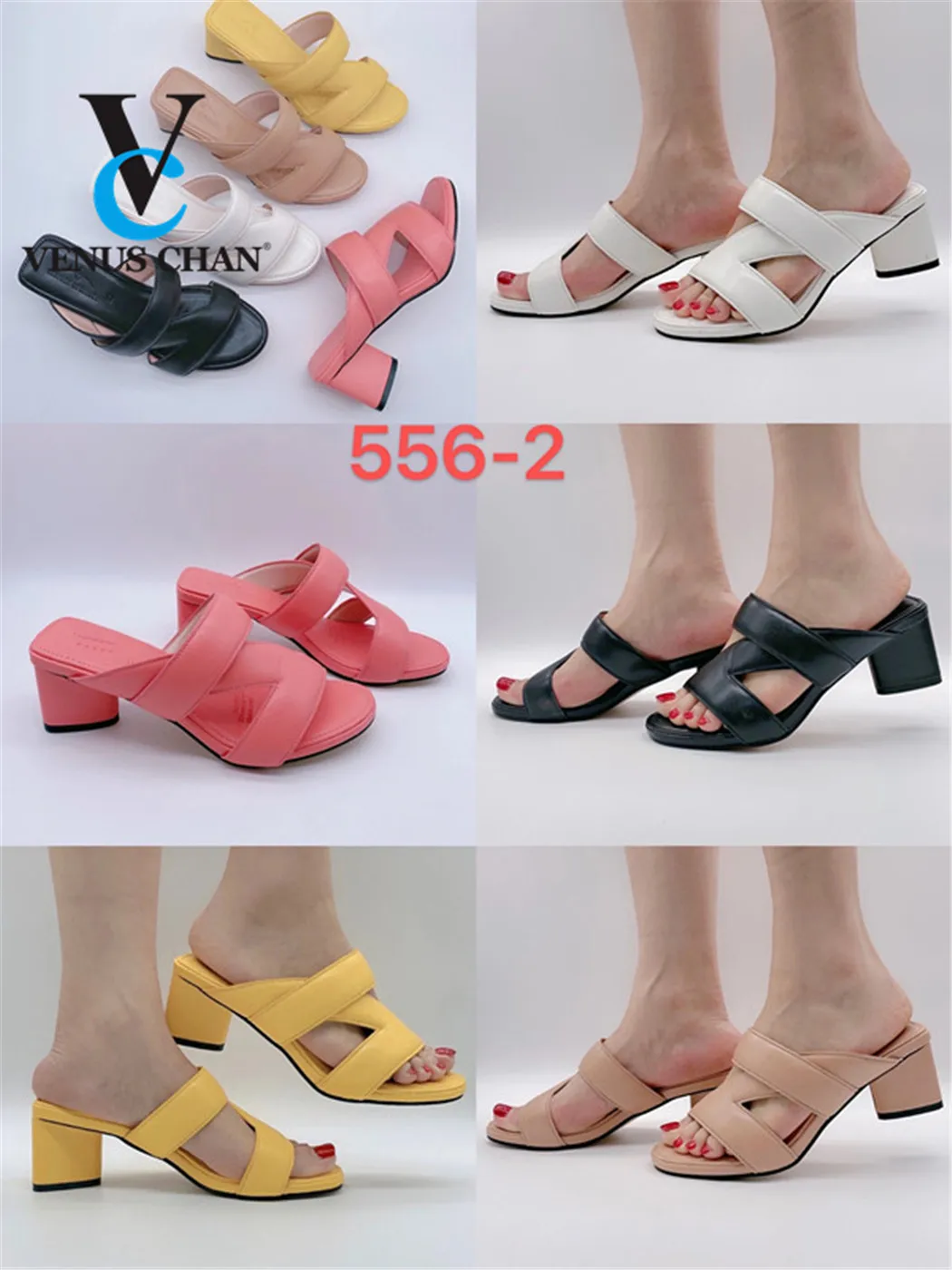 

2021 NEW PU Women's Shoes Summer Peep Toe Fashion Flat With Slippers Shallow Korean Style Mixed Colors Outside Checkered