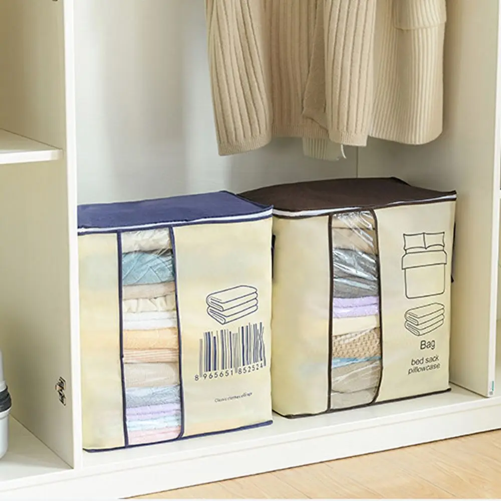 Новый нетканый портативный мешок для хранения одежды Organizer45 * 51*29 см складной