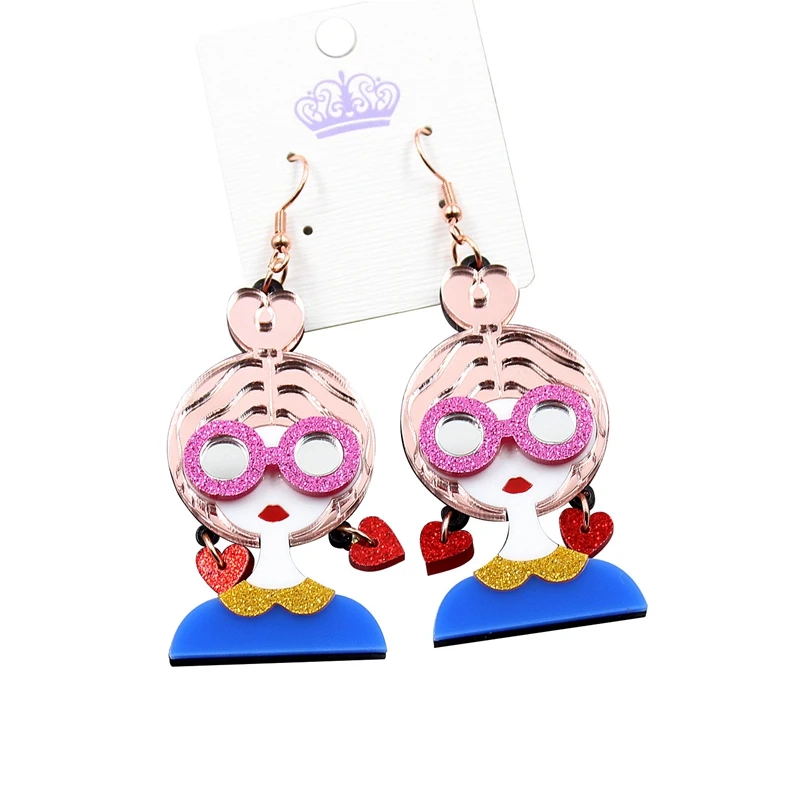 Fashion Girl Drop Earrings Long Women Acrylic Earrings Trendy Exaggerated Jewelry New
Fashion Girl Drop Earrings Long Women Acrylic Earrings Trendy Exaggerated Jewelry New