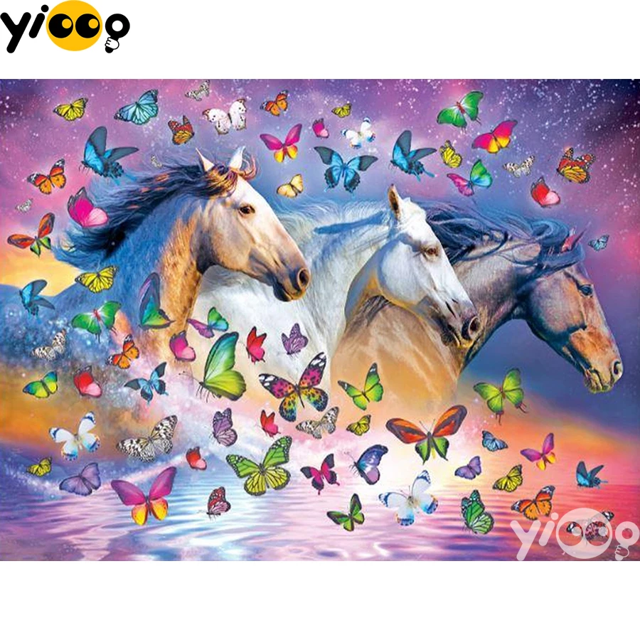 Full Square/Round Drill Diamond Painting Cross Stitch Embroidery Horse and Butterfly Rhinestone Mosaic Home Decor Gift BX2224
Full Square/Round Drill Diamond Painting Cross Stitch Embroidery Horse and Butterfly Rhinestone Mosaic Home Decor Gift BX2224