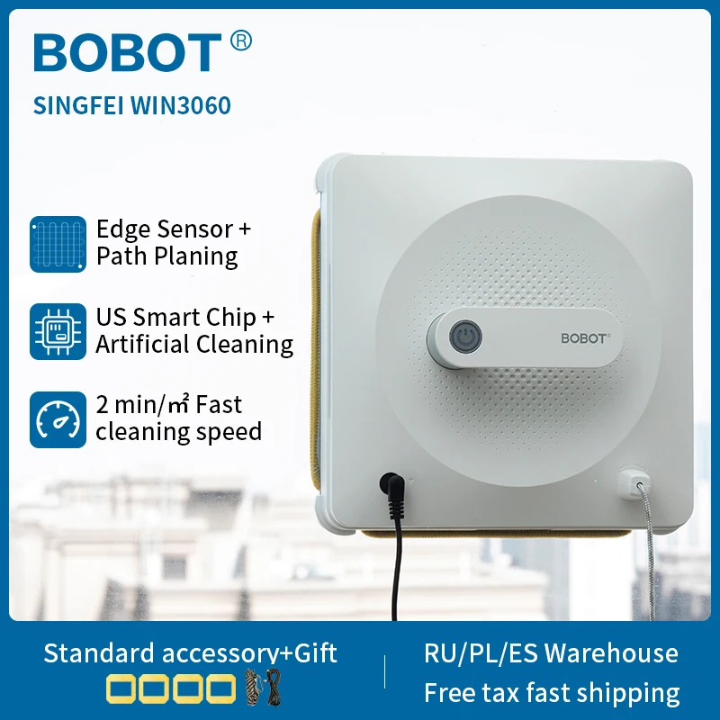 BOBOT 2500pa Washing Window Cleaner Robot Window Washer Robot for House Glass Washing Robot Vacuum Cleaner Suction Anti Falling
BOBOT 2500pa Washing Window Cleaner Robot Window Washer Robot for House Glass Washing Robot Vacuum Cleaner Suction Anti Falling