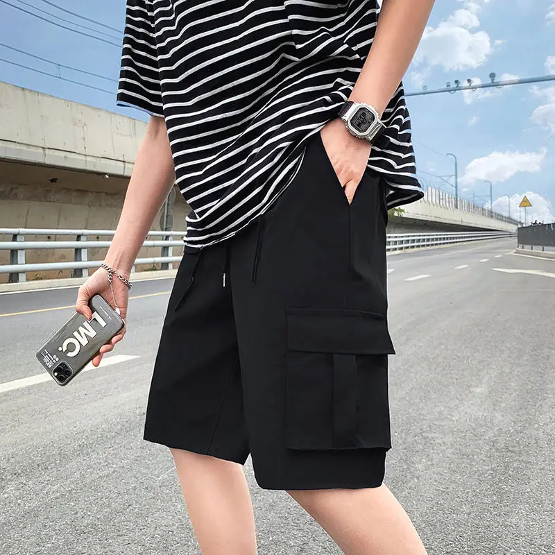 2021 Summer New Youth Fashion Loose Solid Color Multi-pocket Tooling Short Fashion Casual Versatile Five-point Pants Black/khaki
2021 Summer New Youth Fashion Loose Solid Color Multi-pocket Tooling Short Fashion Casual Versatile Five-point Pants Black/khaki