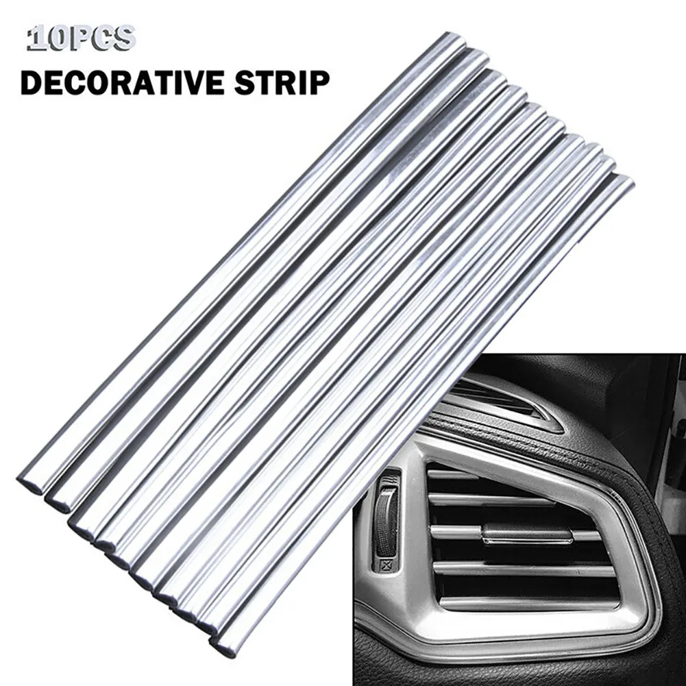 10 Pcs Car Accessories Auto Silver Air Conditioner Air Outlet Decoration Strip PVC 20cm Silver Car Decoration Strips
10 Pcs Car Accessories Auto Silver Air Conditioner Air Outlet Decoration Strip PVC 20cm Silver Car Decoration Strips