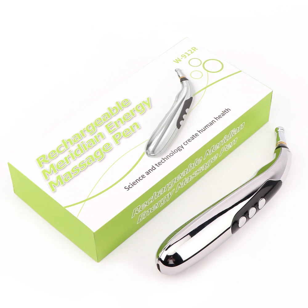 USB Rechargeable Acupuncture Pen 3-Head Laser Meridian Energy Massage Pen Massager for Body Face Neck Leg Therapy Health Care 
USB Rechargeable Acupuncture Pen 3-Head Laser Meridian Energy Massage Pen Massager for Body Face Neck Leg Therapy Health Care