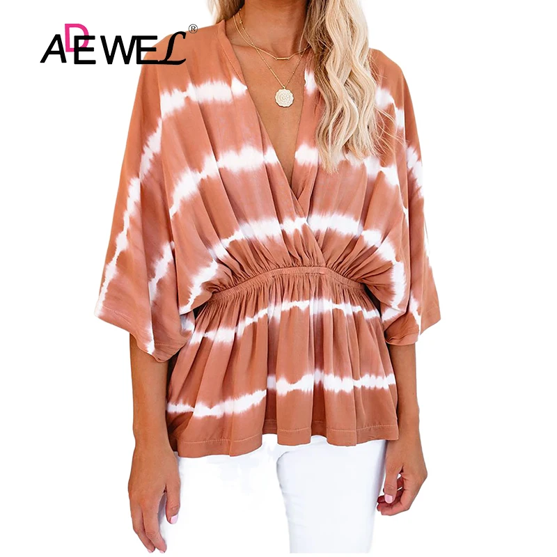 ADEWEL Harajuku Tie Dye Peplum Plis Size Top Mujer Camisetas Woman Tshirts Vetement Femme Roupas Femininas Polyester Clothes 2XL
ADEWEL Harajuku Tie Dye Peplum Plis Size Top Mujer Camisetas Woman Tshirts Vetement Femme Roupas Femininas Polyester Clothes 2XL