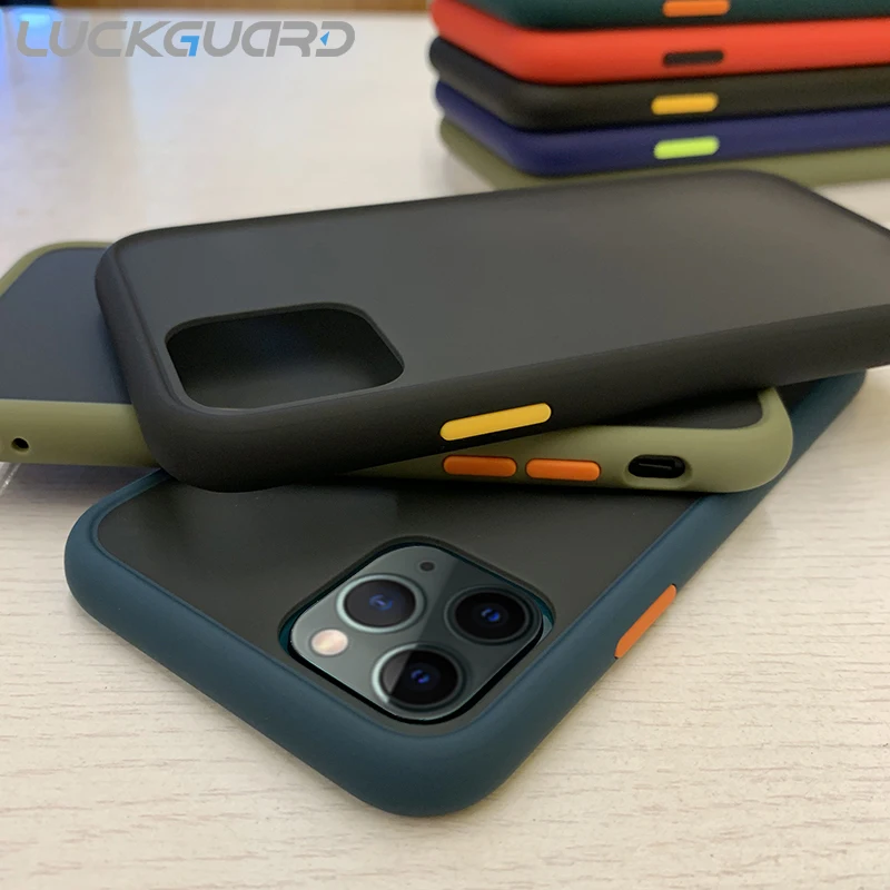 Чехол для iPhone Xr Xs Max X 11 Pro чехол контрастных цветов Чехлы роскошные матовые