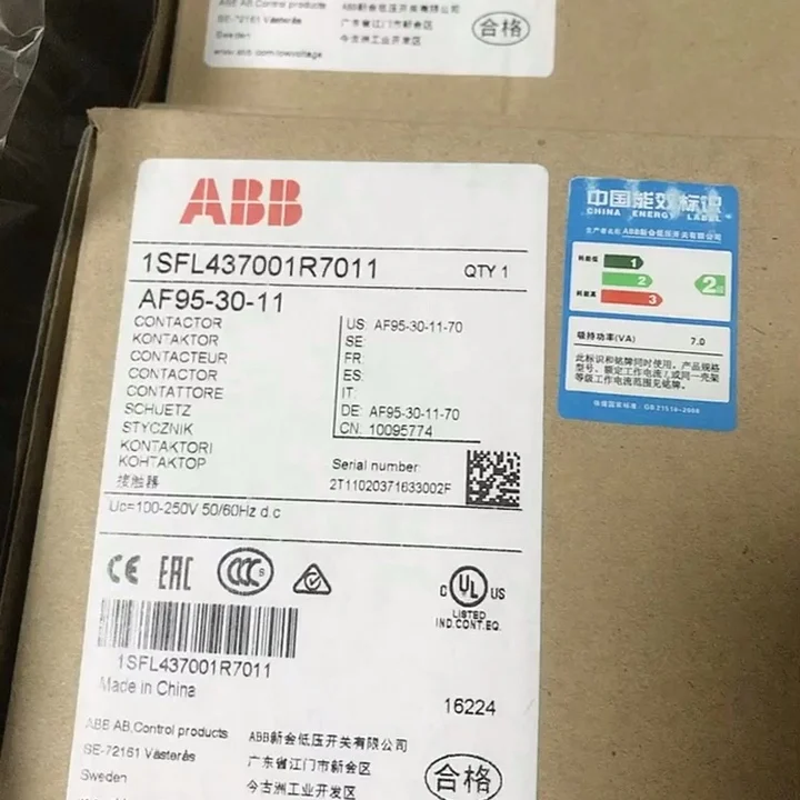 

Brand new ABB-China 115-380A 1SAX611001R1101 Electronic overload relay EF370-380 Contactor