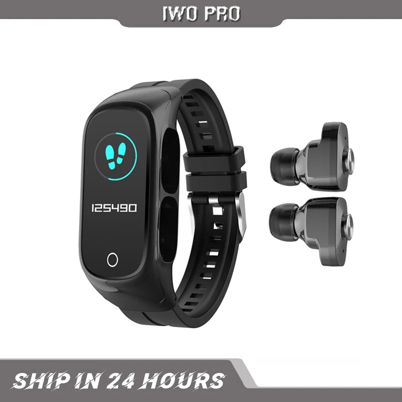 N8 Smart Watch 2 In1 Multifunctional Wireless TWS Bluetooth Earphone Bracelet Fitness Tracker Wristband Headset For Men Women
N8 Smart Watch 2 In1 Multifunctional Wireless TWS Bluetooth Earphone Bracelet Fitness Tracker Wristband Headset For Men Women