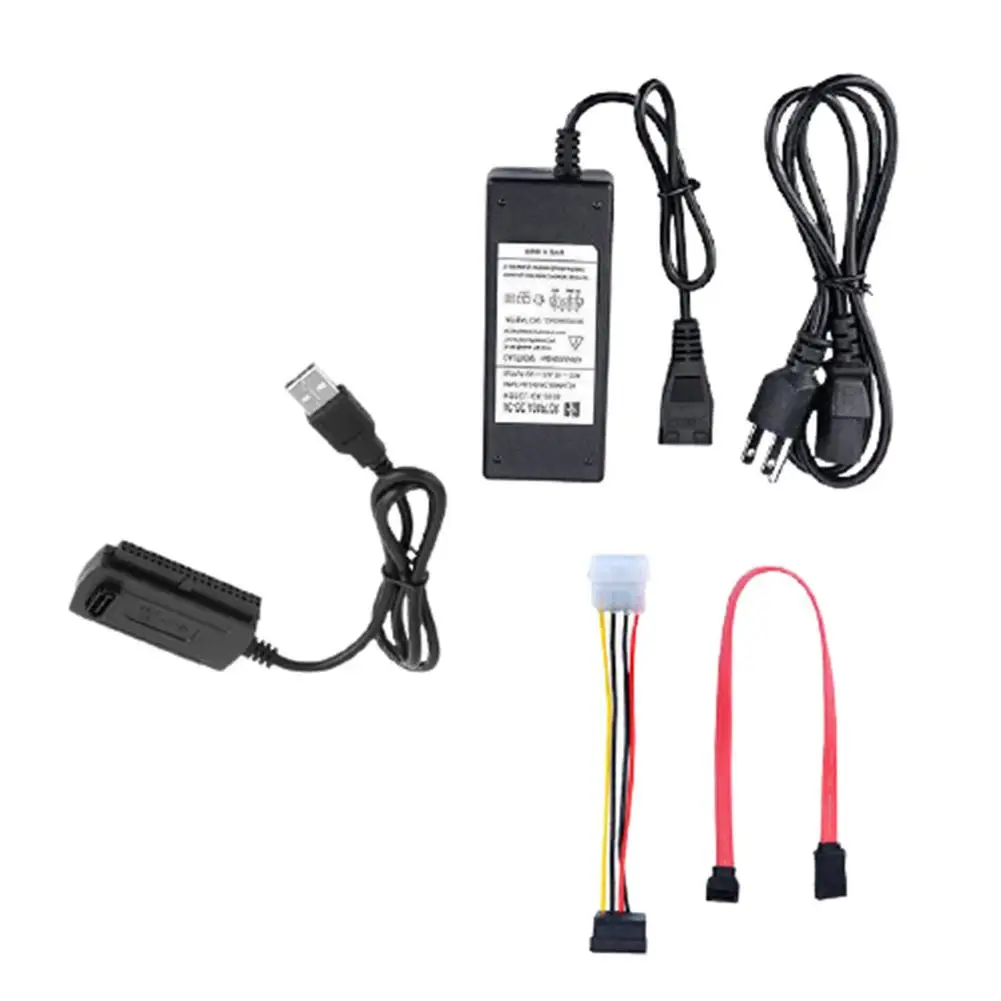 USB 2.0 To IDE SATA Adapter Converter Cable For Hard Drive Disk HDD 2.5" 3.5" HDD Plug And Play With External AC Power Adapter
USB 2.0 To IDE SATA Adapter Converter Cable For Hard Drive Disk HDD 2.5" 3.5" HDD Plug And Play With External AC Power Adapter