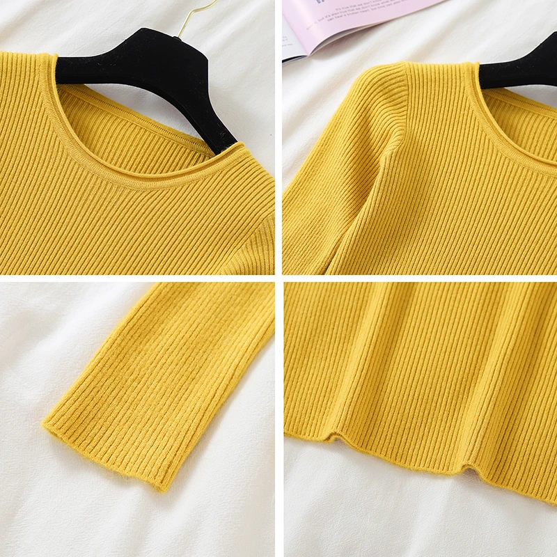 ladies sweater women autumn winter tops clothes 2019 knitted pullover knitwear pink green pure color sweaters female A5688
ladies sweater women autumn winter tops clothes 2019 knitted pullover knitwear pink green pure color sweaters female A5688
