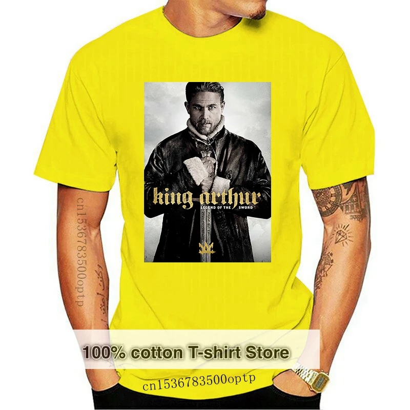 Мужская черная футболка с изображением Кинг Артура из фильма «Легенда о мече», новинка от нас
Мужская черная футболка с изображением Кинг Артура из фильма «Легенда о мече», новинка от нас