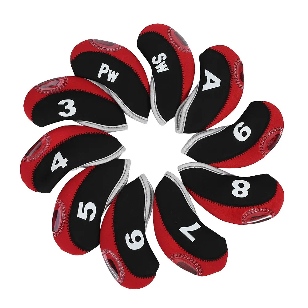 10pcs Waterproof Golf Club Iron Head Covers Putter Set Protector Case (Black&Red) Golf Golf Golf
10pcs Waterproof Golf Club Iron Head Covers Putter Set Protector Case (Black&Red) Golf Golf Golf