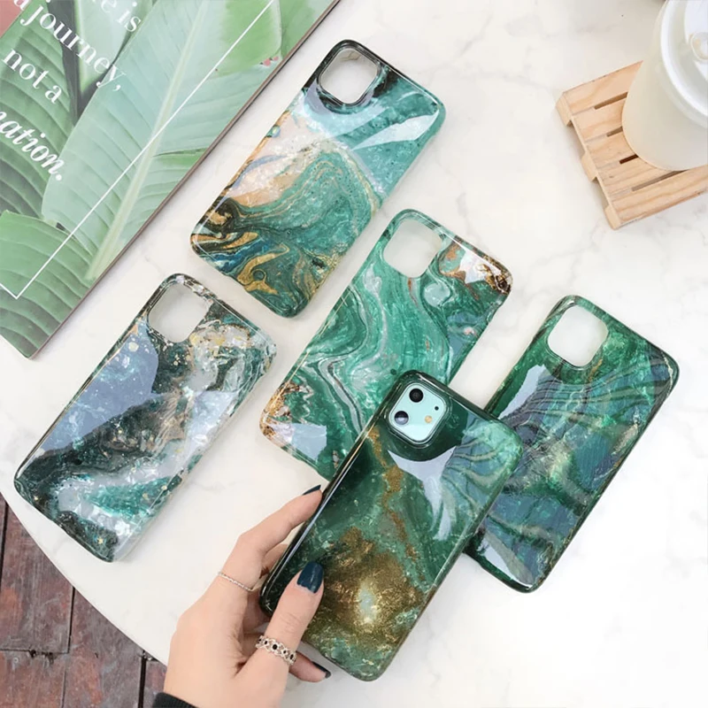 Super Luxury Marble Case for Iphone 11 Pro Max 12 Mini XR XS 8 X 7 Plus Original Ecology Gold Foil Jade Colour Soft TPU Cover
Super Luxury Marble Case for Iphone 11 Pro Max 12 Mini XR XS 8 X 7 Plus Original Ecology Gold Foil Jade Colour Soft TPU Cover