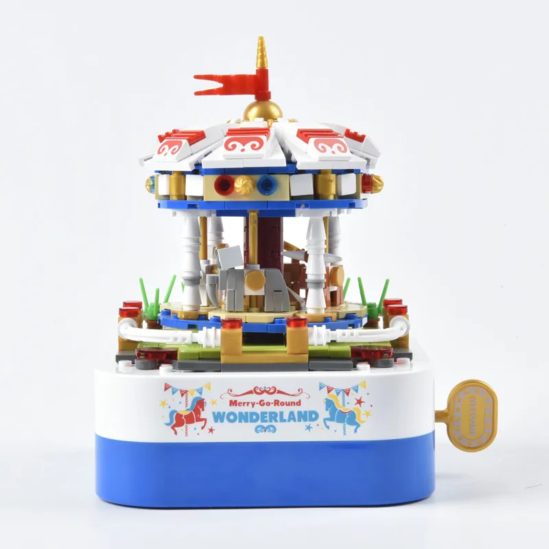 Merry-Go-Round Music Box Decoration DIY Building Blocks Carousel Home Decor Xmas Birthday New Year Gifts for Lovers, Children
Merry-Go-Round Music Box Decoration DIY Building Blocks Carousel Home Decor Xmas Birthday New Year Gifts for Lovers, Children