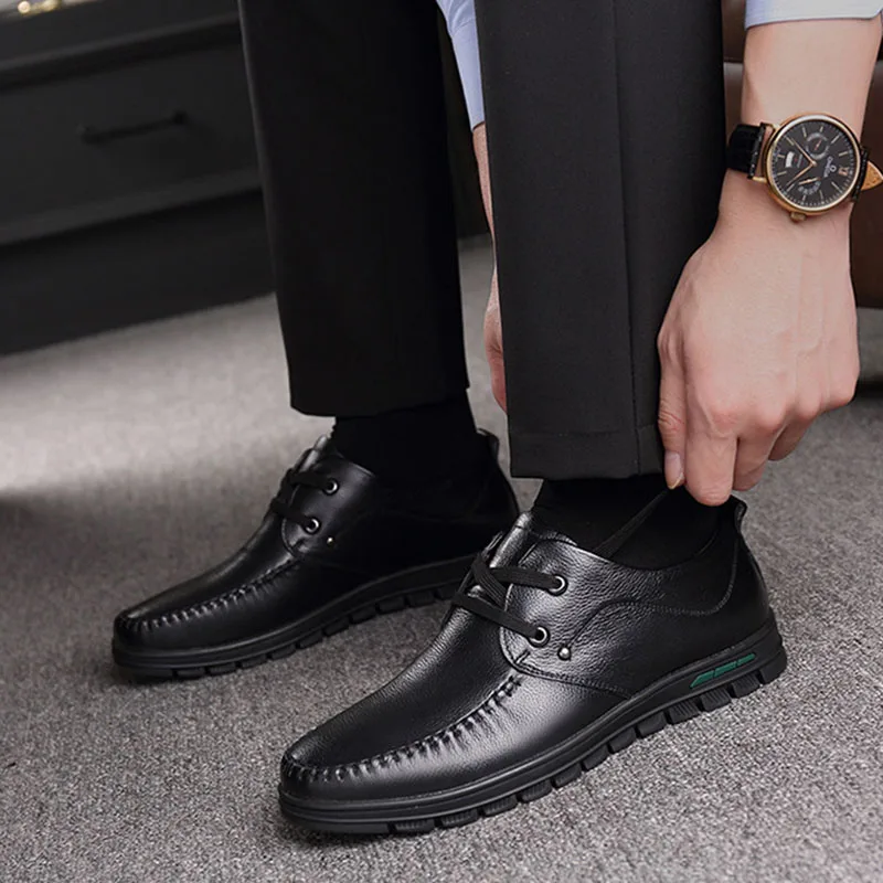 100% Genuine Leather Shoes Men Business Shoes Soft Cow Leather Mens Casual Shoes Brand Male Footwear Man Party Brogues KA3363
100% Genuine Leather Shoes Men Business Shoes Soft Cow Leather Mens Casual Shoes Brand Male Footwear Man Party Brogues KA3363