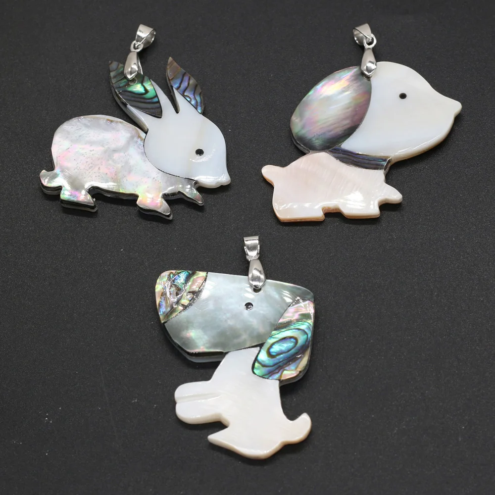 1PC Hot Sale Natural Abalone Shell Material Striped Series Pendant Rabbit Dog Shape Seashell Charms DIY Necklace Crafts Jewelry
1PC Hot Sale Natural Abalone Shell Material Striped Series Pendant Rabbit Dog Shape Seashell Charms DIY Necklace Crafts Jewelry