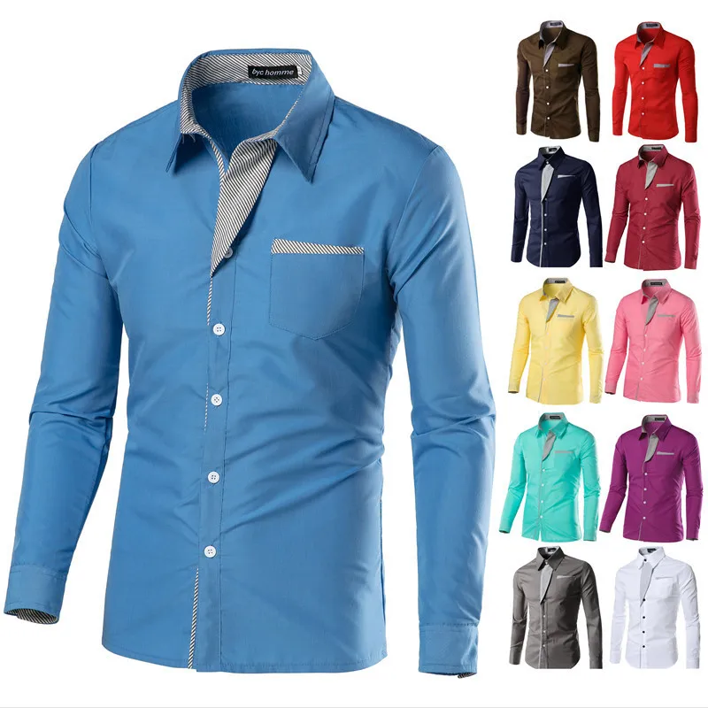 Men's Shirt Plus Size Slim Casual Men Shirts New Arrivals Fit Male Office Shirt Solid Long Sleeve British Style Cotton M-4XL
Men's Shirt Plus Size Slim Casual Men Shirts New Arrivals Fit Male Office Shirt Solid Long Sleeve British Style Cotton M-4XL