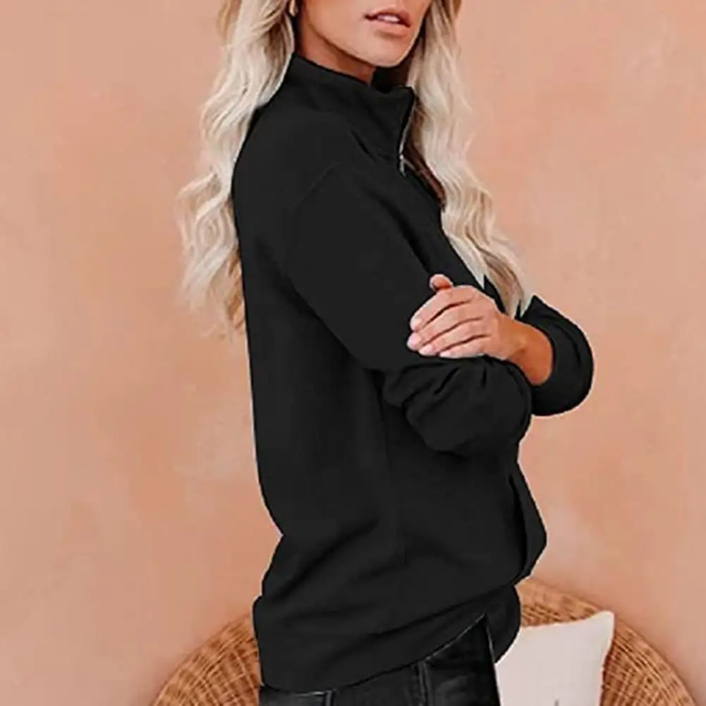 Casual Sweatshirt Loose Sweatshirt Jumper Stand Collar Pure Color Sweatshirt Jumper
Casual Sweatshirt Loose Sweatshirt Jumper Stand Collar Pure Color Sweatshirt Jumper