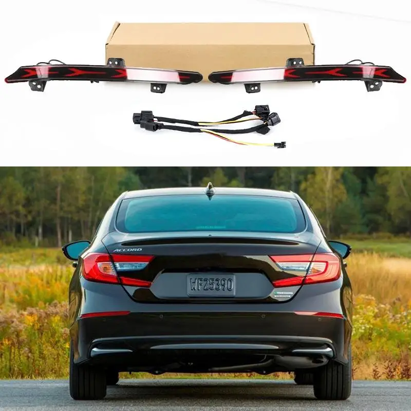 For Honda Accord 2018-2020 Red LED Rear Bumper Reflector Tail Lights Brake Lamps
For Honda Accord 2018-2020 Red LED Rear Bumper Reflector Tail Lights Brake Lamps