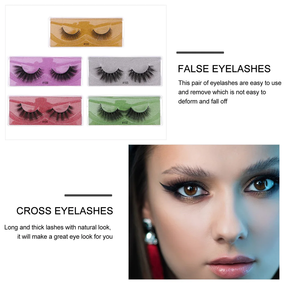 10 Pairs Cross False Eyelashes Beauty Makeup Voluminous Thick Eyelashes
10 Pairs Cross False Eyelashes Beauty Makeup Voluminous Thick Eyelashes