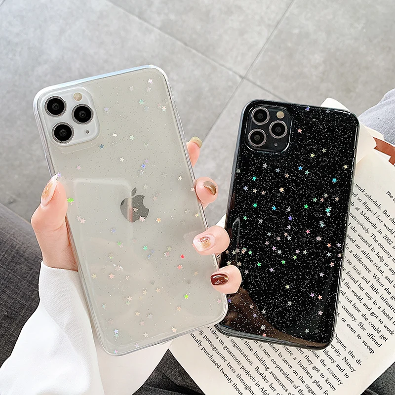 Glitter Star Sequins Powder Phone Case For iPhone 13 Pro Max 12 Mini 11 XS XR X 7 8 Plus SE 2020 Transparent Soft Bling Cover
Glitter Star Sequins Powder Phone Case For iPhone 13 Pro Max 12 Mini 11 XS XR X 7 8 Plus SE 2020 Transparent Soft Bling Cover