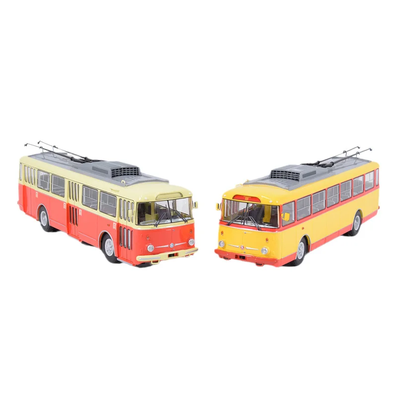 1/43 Soviet SKODA-9TR large trolleybus metal collector pole simulation alloy die-casting bus model collection decoration gift
1/43 Soviet SKODA-9TR large trolleybus metal collector pole simulation alloy die-casting bus model collection decoration gift